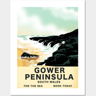 Gower Peninsula South Wales Posters and Art
